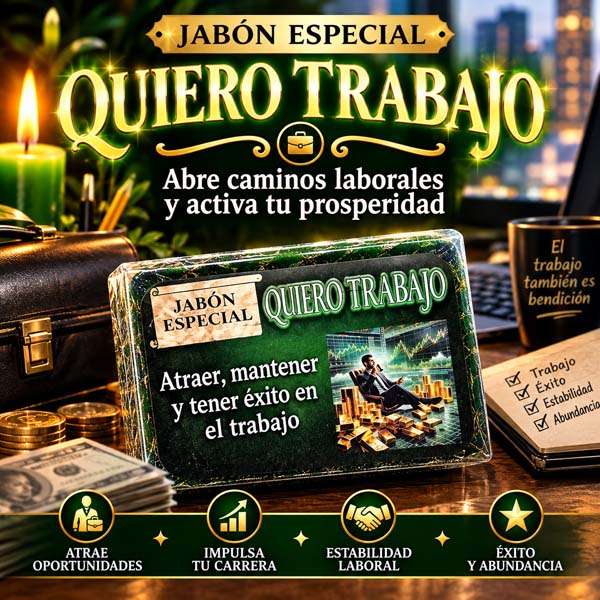 JABÓN QUIERO TRABAJO
